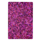Mosaik Lila rosa Mini Klemmbrett (Rückseite)