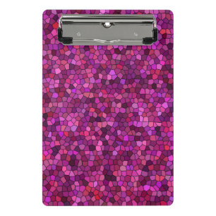 Mosaik Lila rosa Mini Klemmbrett