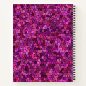 Mosaik Lila rosa Notizblock (Rückseite)