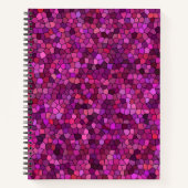 Mosaik Lila rosa Notizblock (Vorderseite)