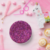 Mosaik Lila Rosa Pappteller (Party)
