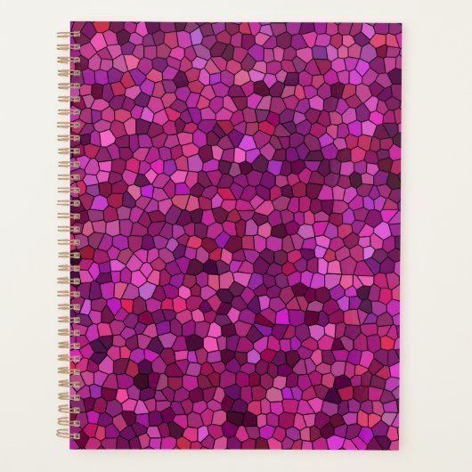 Mosaik Lila rosa Planer (Vorderseite)