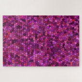 Mosaik Lila rosa Puzzle (Horizontal)