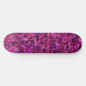 Mosaik Lila rosa Skateboard (Horizontal)