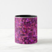 Mosaik Lila rosa Tasse (Zentrum)