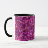 Mosaik Lila rosa Tasse (Links)