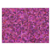 Mosaik Lila rosa Tischdecke (Vorderseite (Horizontal))