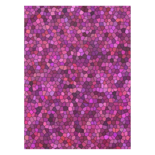 Mosaik Lila rosa Tischdecke (Vorderseite)
