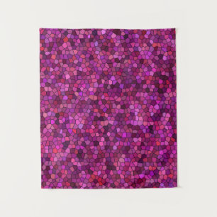 Mosaik Lila rosa Wandteppich