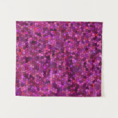 Mosaik Lila rosa Wandteppich (Vorderseite (Horizontal))