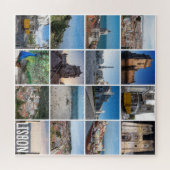 Mosaik Lissabon-Fotos, Portugal Puzzle (Horizontal)