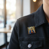 Mosaik-Madonna Button