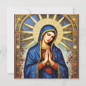 Mosaik-Madonna Einladung (Vorderseite)