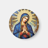 Mosaik-Madonna Magnet (Vorne)