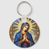 Mosaik-Madonna Schlüsselanhänger (Vorderseite)
