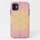 Mosaik Mandala Gelb und Rosa Case-Mate iPhone Hülle (Rückseite)