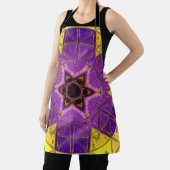 Mosaik Mandala Lila und gelb Schürze (InSitu)