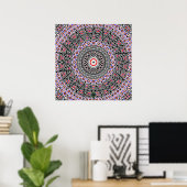 Mosaik Mandala Poster (Heimbüro)
