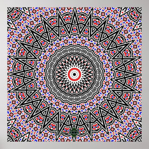 Mosaik Mandala Poster