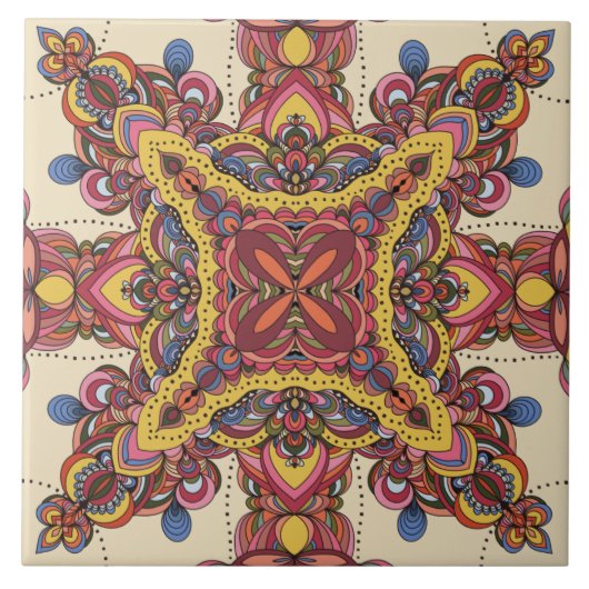 Mosaik Mandela Design #5 Fliese (Vorderseite)