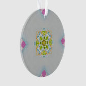Mosaik Medallion Acrylschmuck Ornament (Vorderseite)