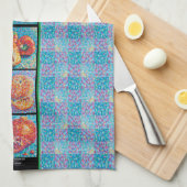 Mosaik Medley Patchwork Pointillismus Geschirrtuch (Viertel Falte)