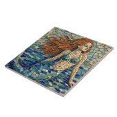 Mosaik Meerjungfrau Fliese (Seite)