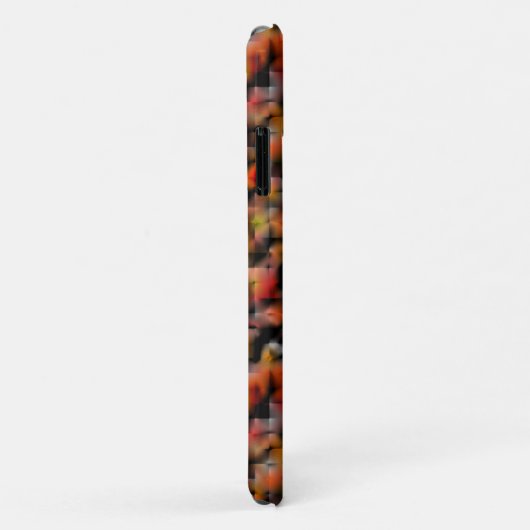 Mosaik mit Mischung aus roten und geschnitzten Far Case-Mate iPhone Hülle (Hinten/Rechts)