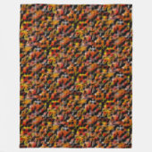 Mosaik mit Mischung aus roten und geschnitzten Far Fleecedecke (Vorderseite)