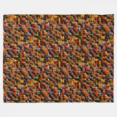 Mosaik mit Mischung aus roten und geschnitzten Far Fleecedecke (Vorderseite (Horizontal))