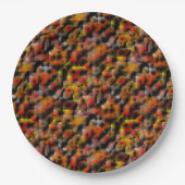 Mosaik mit Mischung aus roten und geschnitzten Far Pappteller (Vorderseite)