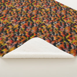 Mosaik mit Mischung aus roten und geschnitzten Far Sherpadecke