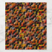 Mosaik mit Mischung aus roten und geschnitzten Far Weinetikett (Einzelnes Label)