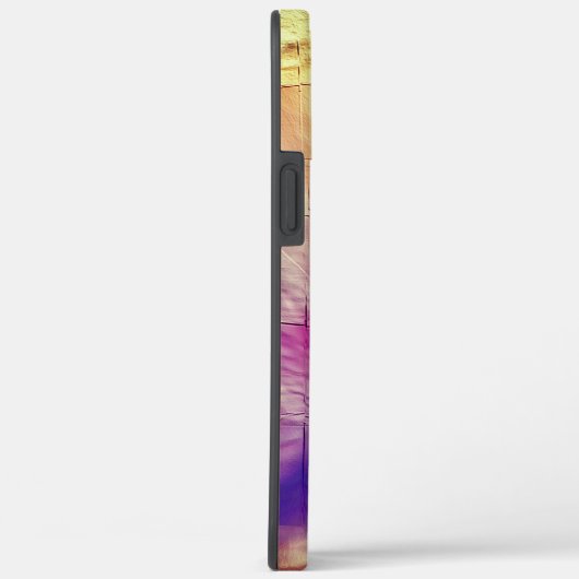 Mosaik mit rosa gelber Textur und weichem Schnitzw Case-Mate iPhone Hülle (Rückseite / Rechts)