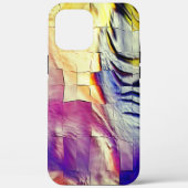 Mosaik mit rosa gelber Textur und weichem Schnitzw Case-Mate iPhone Hülle (Rückseite)