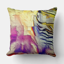 Mosaik mit rosa gelber Textur und weichem Schnitzw Kissen