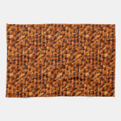 Mosaik mit tiefroten bis orangefarbenen Flecken Geschirrtuch (Horizontal)