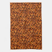 Mosaik mit tiefroten bis orangefarbenen Flecken Geschirrtuch (Vertikal)