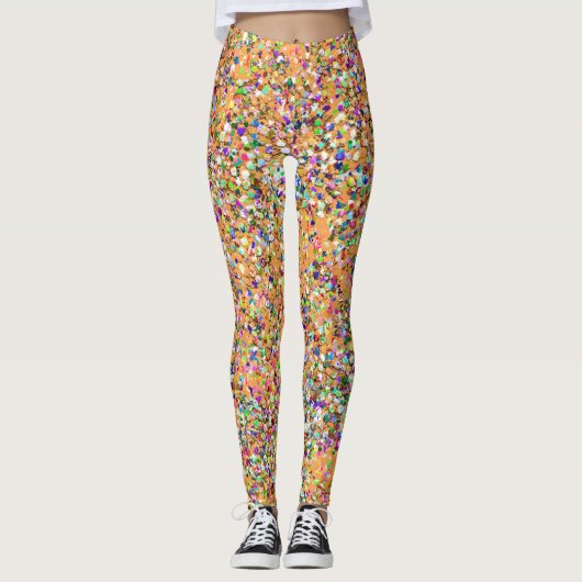 Mosaik Modern Grit Glitzer Leggings (Vorderseite)
