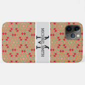 Mosaik Modern Monogram #5 Case-Mate iPhone Hülle (Rückseite (Horizontal))