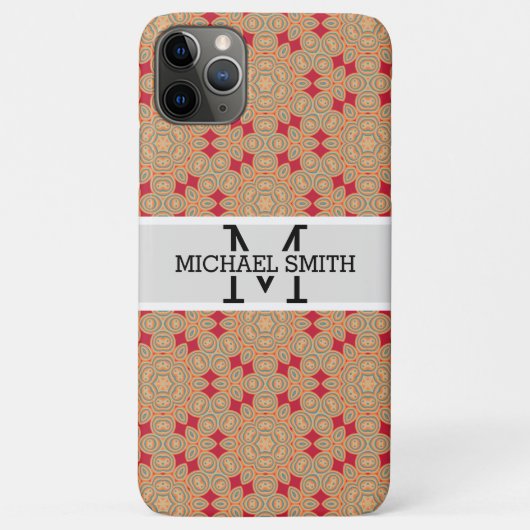 Mosaik Modern Monogram #5 Case-Mate iPhone Hülle (Rückseite)