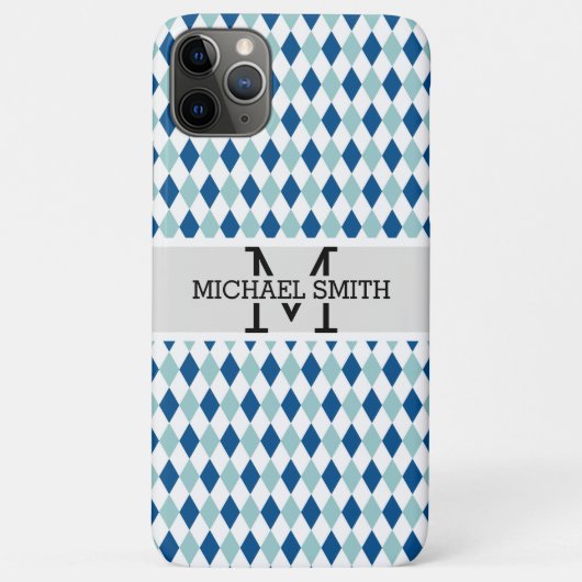 Mosaik Modern Monogram #7 Case-Mate iPhone Hülle (Rückseite)