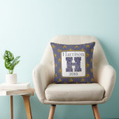 Mosaik Monogram Gold Stars Letter H Kissen (Stuhl )