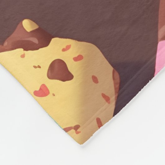 Mosaik Mosaik Cotton Candy Personalisiert Pattern Fleecedecke (Ecke)