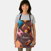 Mosaik Mosaik Cotton Candy Personalisiert Pattern Schürze (Insitu)