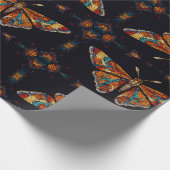 Mosaik Moth Butterfly Geschenkpapier (Ecke)