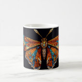 Mosaik Moth Butterfly Kaffeetasse (Mittel)