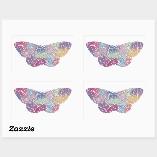 Mosaik Moth Sticker (Blatt)