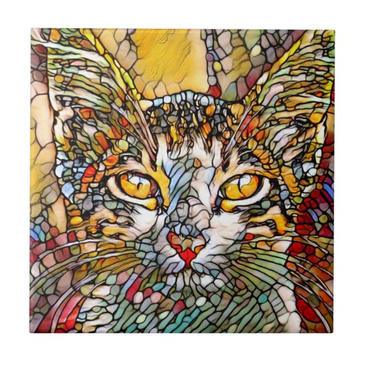 Mosaik Multicolor Cat 697 Fliese (Vorderseite)