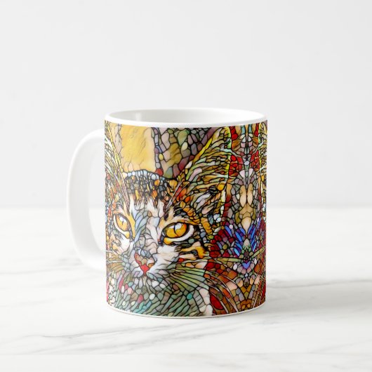 Mosaik Multicolor Cat 697 Kaffeetasse (Vorderseite Links)